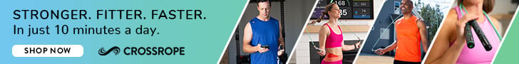Crossrope Shop Now image with four different people using Crossrope to get stronger, fitter, and faster.